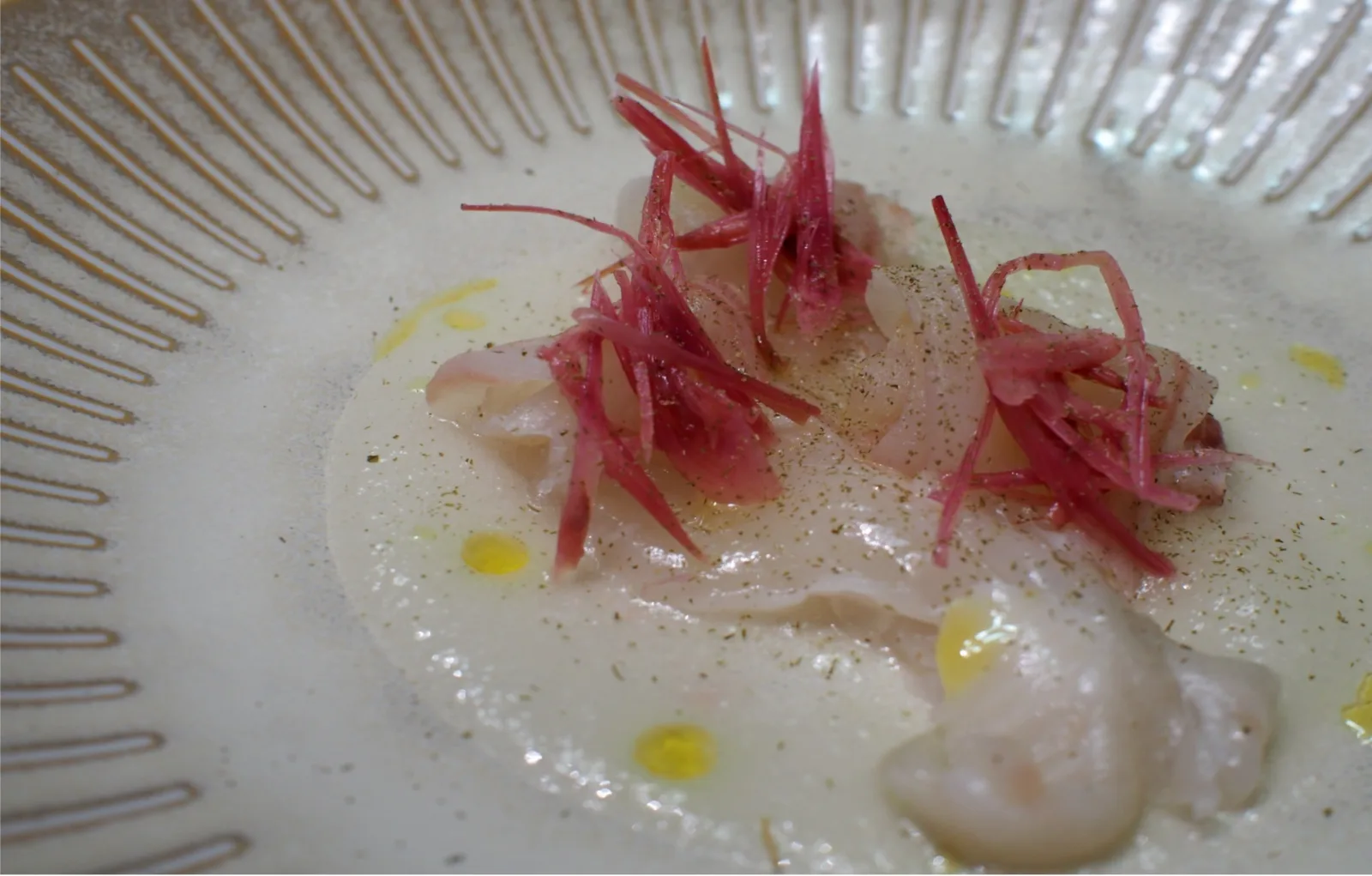Monthly Hansu plated dish showing the dining experience as an editorial composition